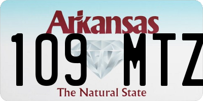 AR license plate 109MTZ