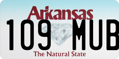 AR license plate 109MUB