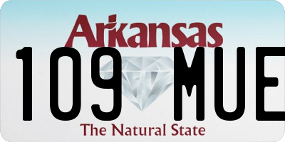 AR license plate 109MUE