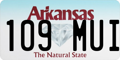AR license plate 109MUI