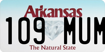 AR license plate 109MUM