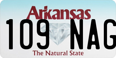 AR license plate 109NAG