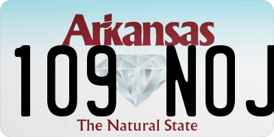 AR license plate 109NOJ