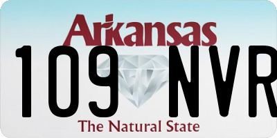 AR license plate 109NVR