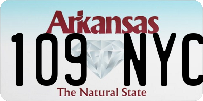 AR license plate 109NYC