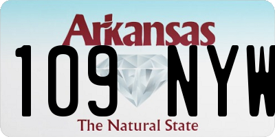 AR license plate 109NYW