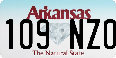 AR license plate 109NZO