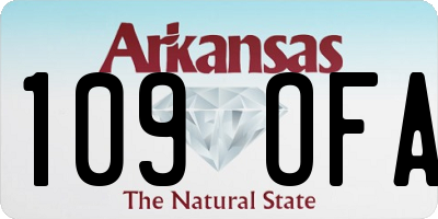 AR license plate 109OFA