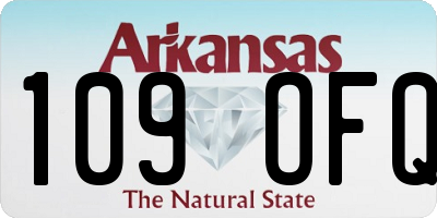 AR license plate 109OFQ