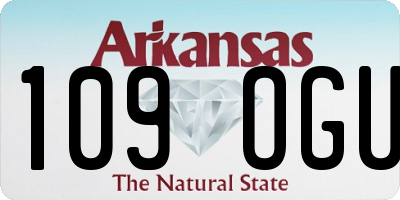 AR license plate 109OGU