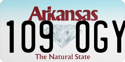 AR license plate 109OGY