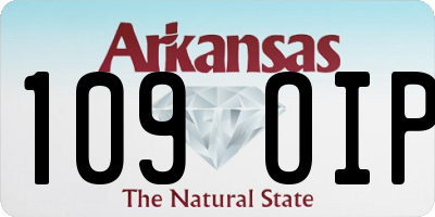 AR license plate 109OIP