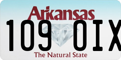 AR license plate 109OIX