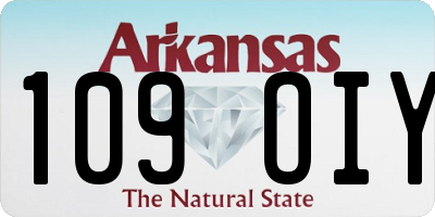 AR license plate 109OIY