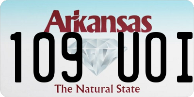 AR license plate 109UOI