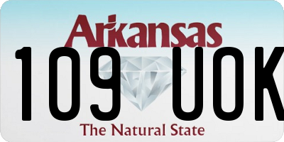 AR license plate 109UOK