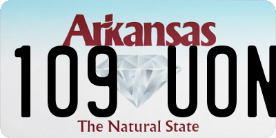 AR license plate 109UON