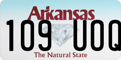 AR license plate 109UOQ