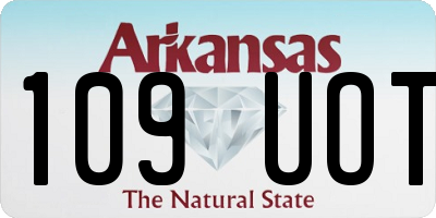 AR license plate 109UOT