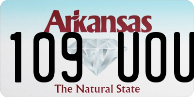AR license plate 109UOU