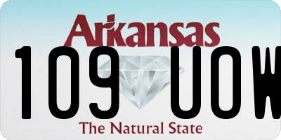 AR license plate 109UOW