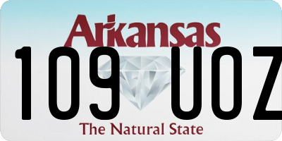 AR license plate 109UOZ