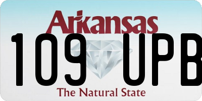 AR license plate 109UPB