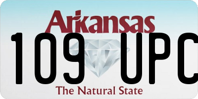 AR license plate 109UPC