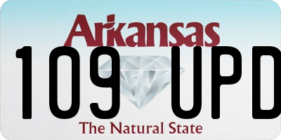 AR license plate 109UPD