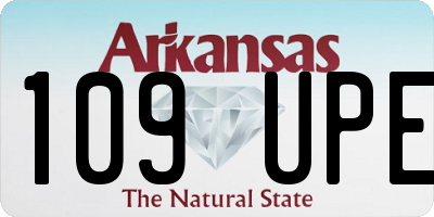 AR license plate 109UPE
