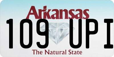 AR license plate 109UPI