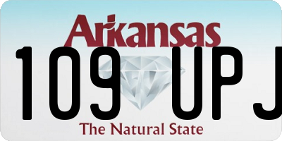 AR license plate 109UPJ