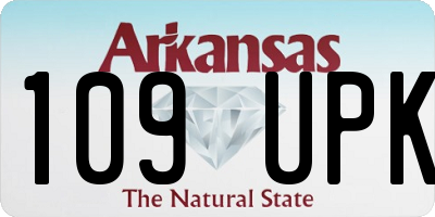 AR license plate 109UPK