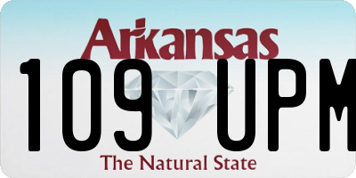 AR license plate 109UPM