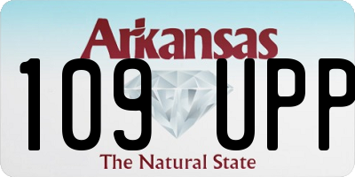AR license plate 109UPP