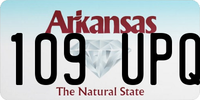 AR license plate 109UPQ