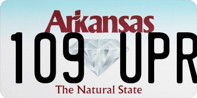 AR license plate 109UPR