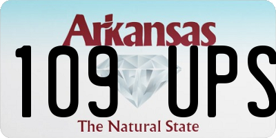 AR license plate 109UPS