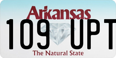 AR license plate 109UPT