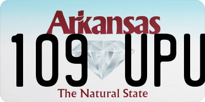 AR license plate 109UPU
