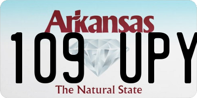 AR license plate 109UPY