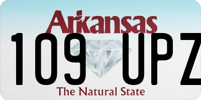 AR license plate 109UPZ