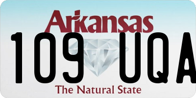 AR license plate 109UQA