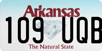 AR license plate 109UQB