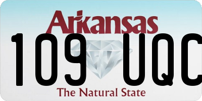 AR license plate 109UQC