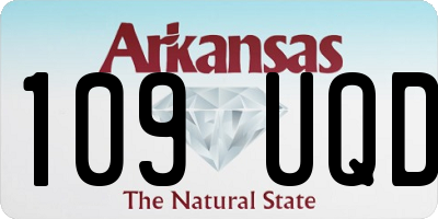 AR license plate 109UQD