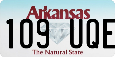 AR license plate 109UQE