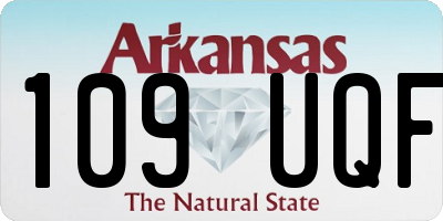 AR license plate 109UQF