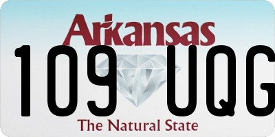 AR license plate 109UQG