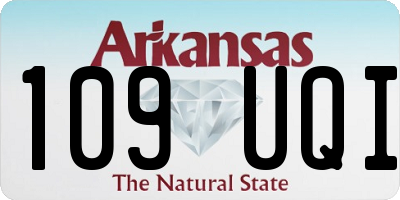 AR license plate 109UQI